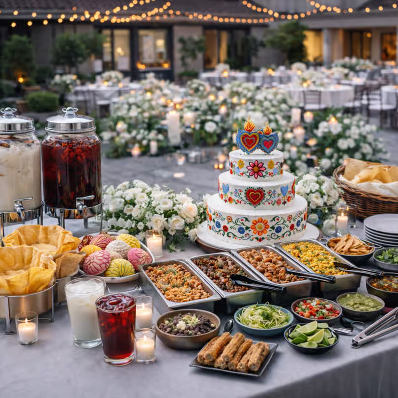 Sol Agave catering spread