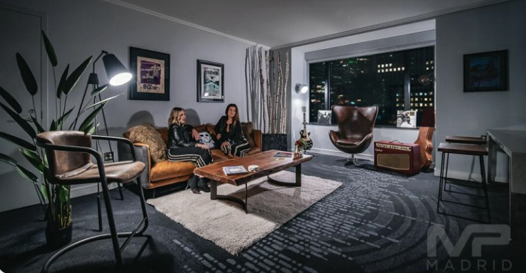 Green room and hospitality lounge build